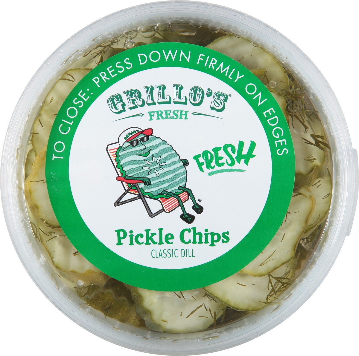 slide 6 of 11, Grillo's Pickles Italian Dill Pickle Chips, 16 fl oz