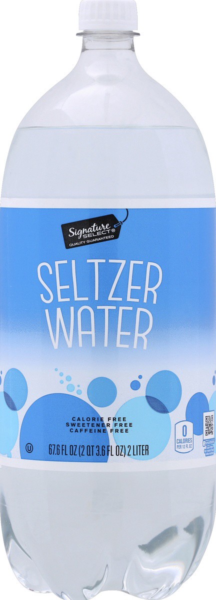 slide 3 of 7, Signature Select Original Seltzer Water - 2 liter, 67.6 oz