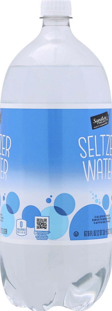 slide 2 of 7, Signature Select Original Seltzer Water - 2 liter, 67.6 oz