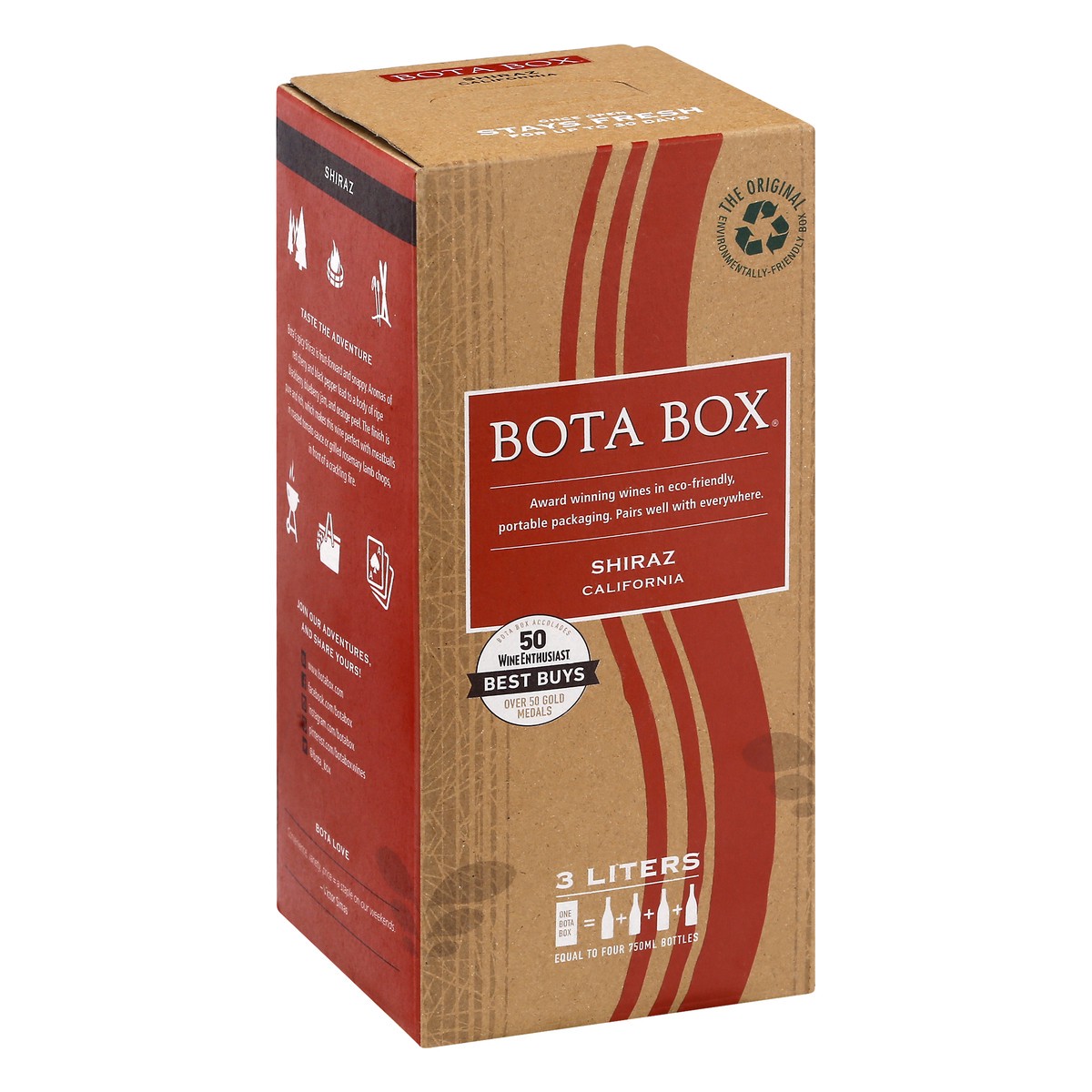 slide 2 of 9, Bota Box Shiraz 3.0L, 3 liter