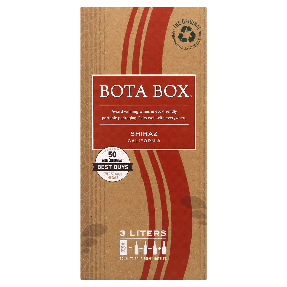 slide 1 of 8, Bota Box Shiraz Wine, 3 liter