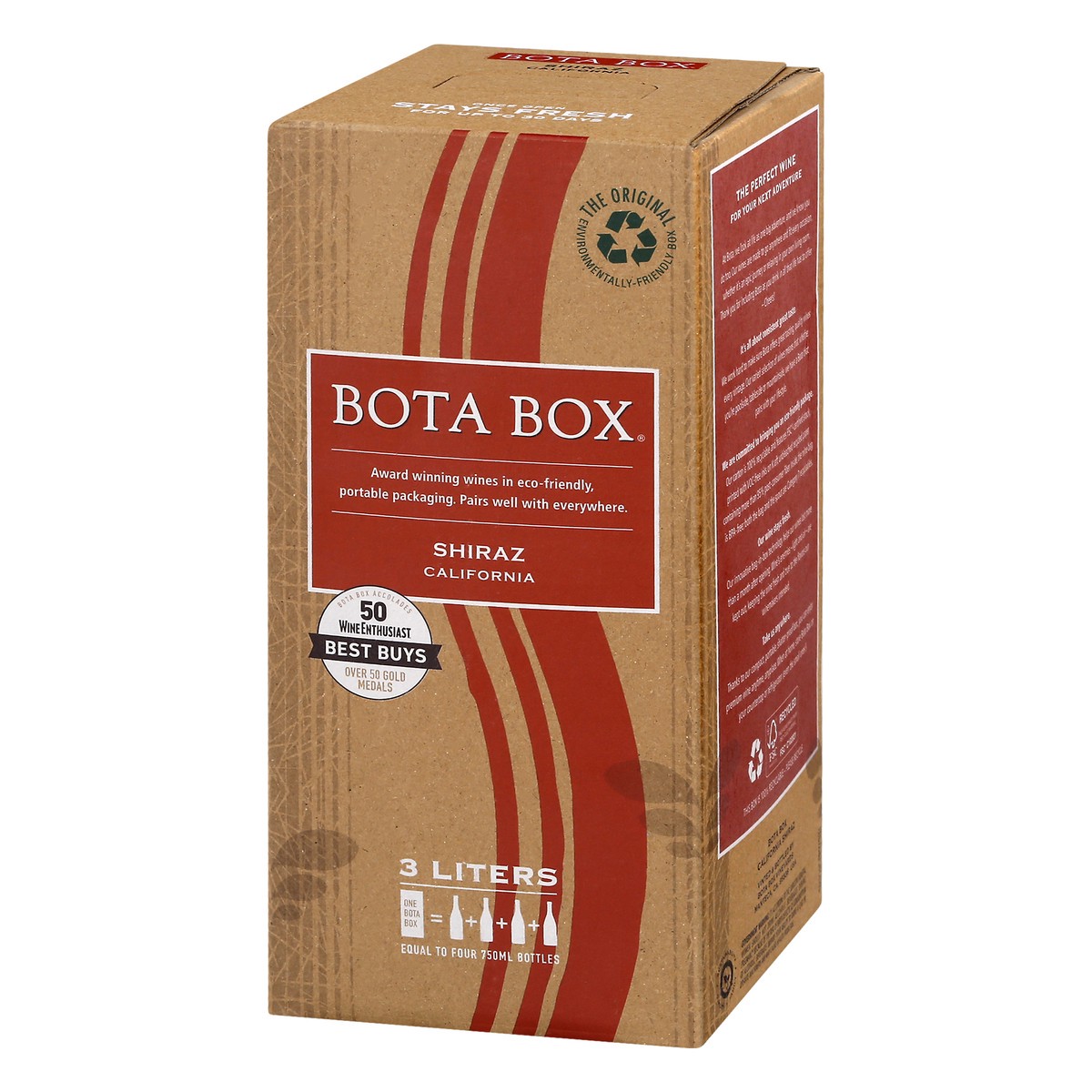 slide 3 of 9, Bota Box Shiraz 3.0L, 3 liter