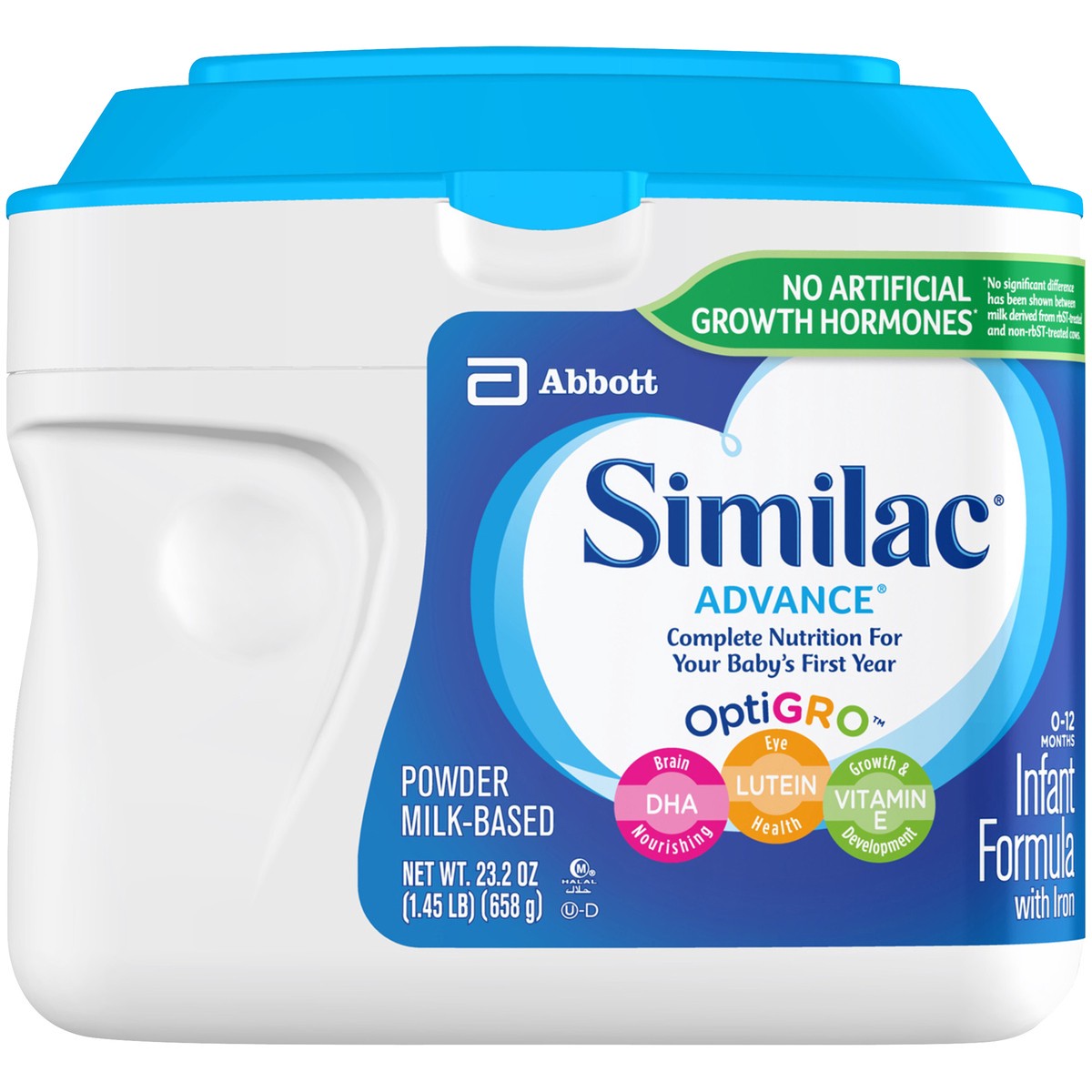 slide 6 of 8, Similac Advance Infant Formula with Iron Powder 23.2 oz Canister, 23.2 oz