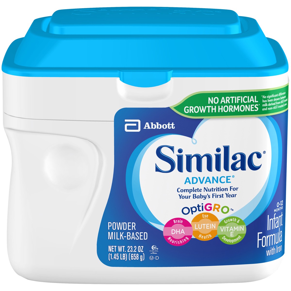 slide 1 of 8, Similac Advance Infant Formula with Iron Powder 23.2 oz Canister, 23.2 oz