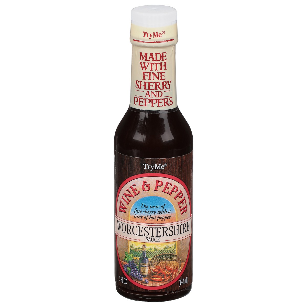 slide 1 of 3, TryMe Wine & Pepper Worcestershire Sauce 5 fl oz, 5 oz