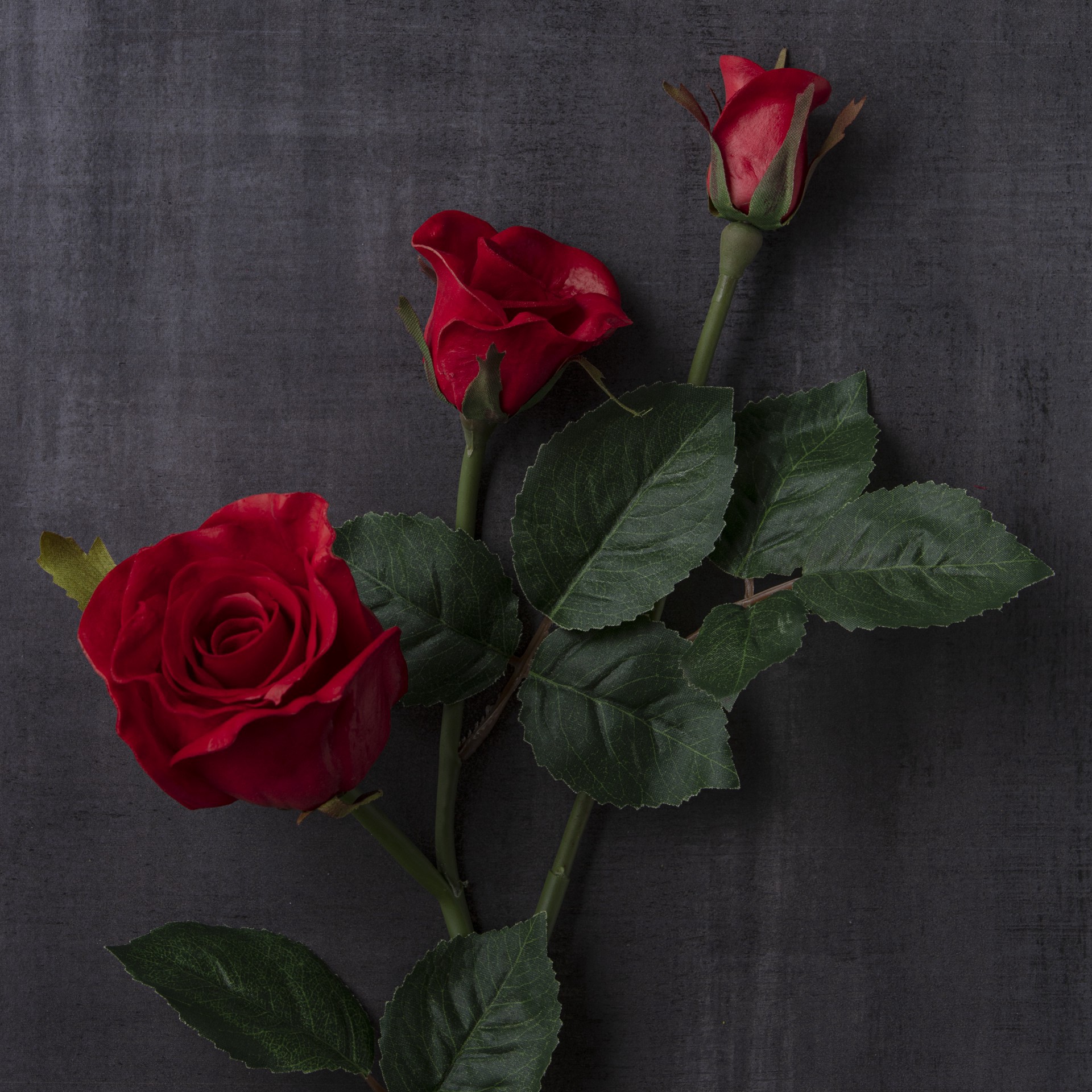 slide 2 of 3, Red Faux Real Rose Stem By Ashland, 5 in x 3 in x 26 in