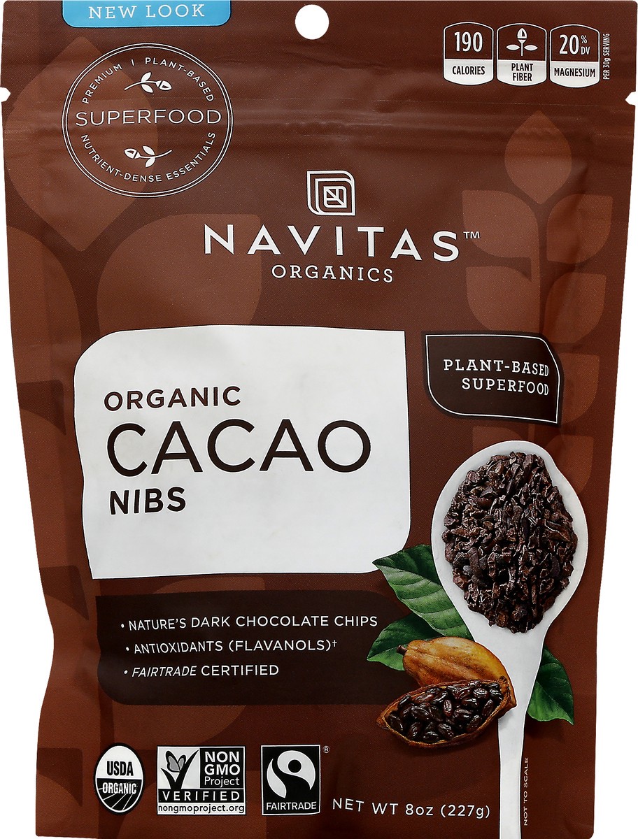 slide 1 of 12, Navitas Organic Cacao Nibs 8 oz, 8 oz