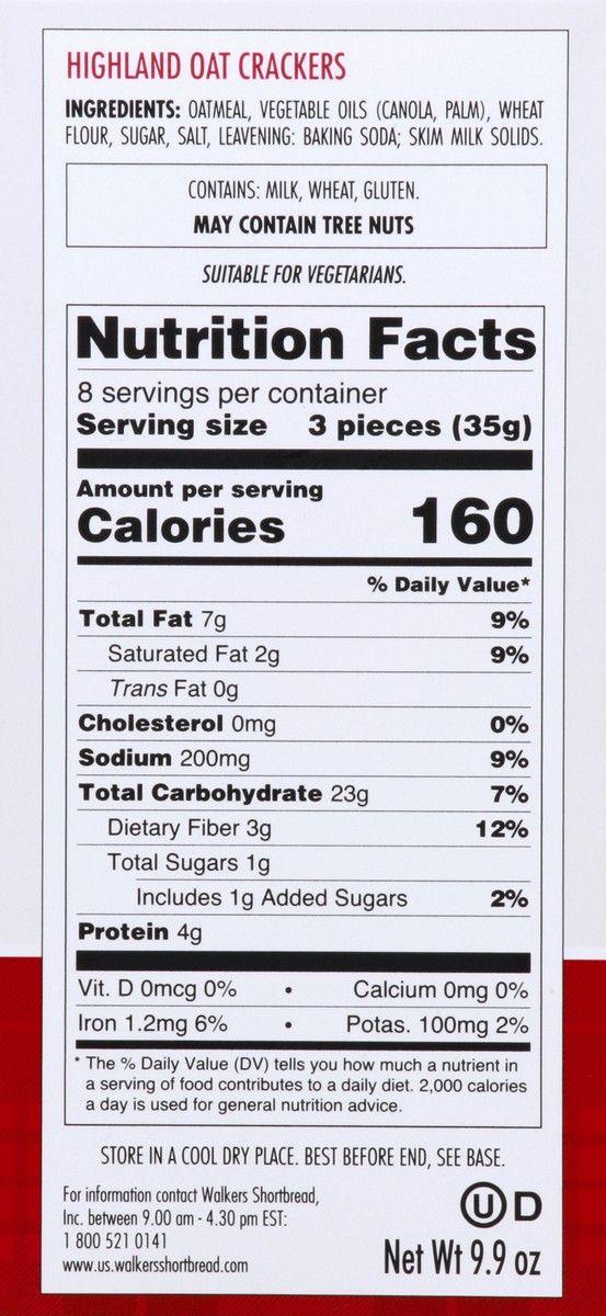slide 7 of 9, Walker's Highland Oat Crackers - 9.9 oz, 4 ct