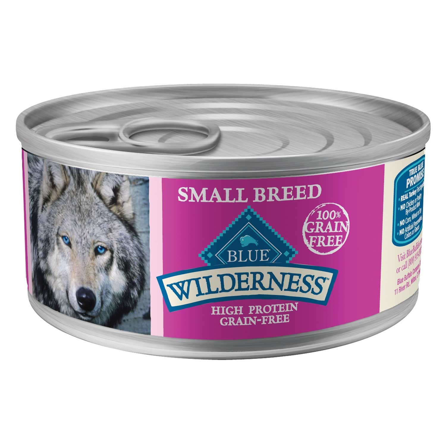 slide 1 of 1, Blue Buffalo Wilderness Small Breed Turkey & Chicken Canned Dog Food5.5 oz., 1 ct