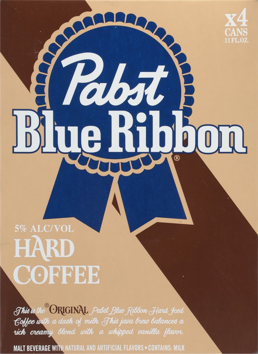 slide 5 of 9, Pabst Hard Coffee Malt Beverage 4 - 11 fl oz Cans, 4 ct; 11 oz