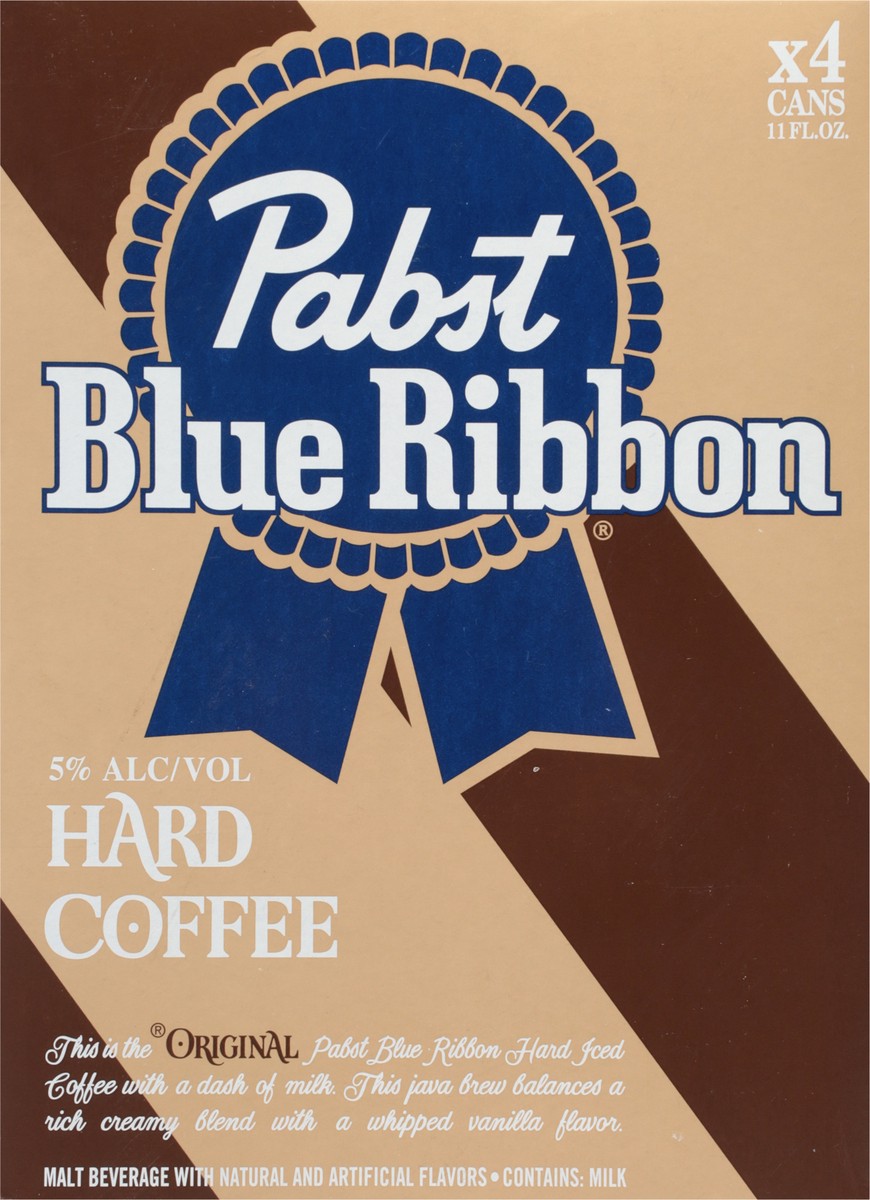 slide 6 of 9, Pabst Hard Coffee Malt Beverage 4 - 11 fl oz Cans, 4 ct; 11 oz
