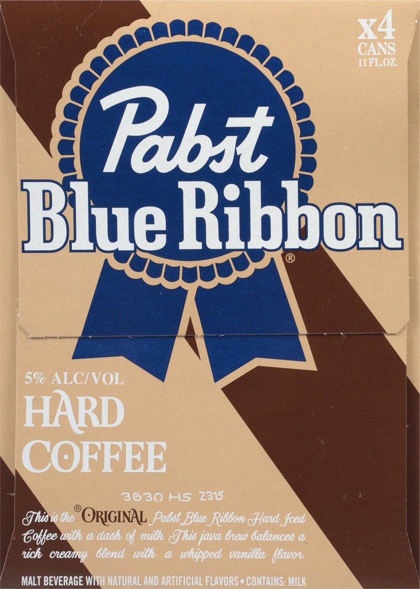 slide 7 of 9, Pabst Hard Coffee Malt Beverage 4 - 11 fl oz Cans, 4 ct; 11 oz