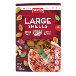 Weis Quality Classic Pasta Enriched Macaroni Product, Large Shells