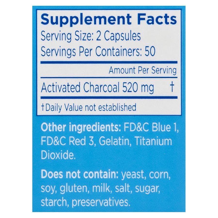 slide 3 of 5, CharcoCaps Charcocaps Anti-Gas Formula, 1 ct