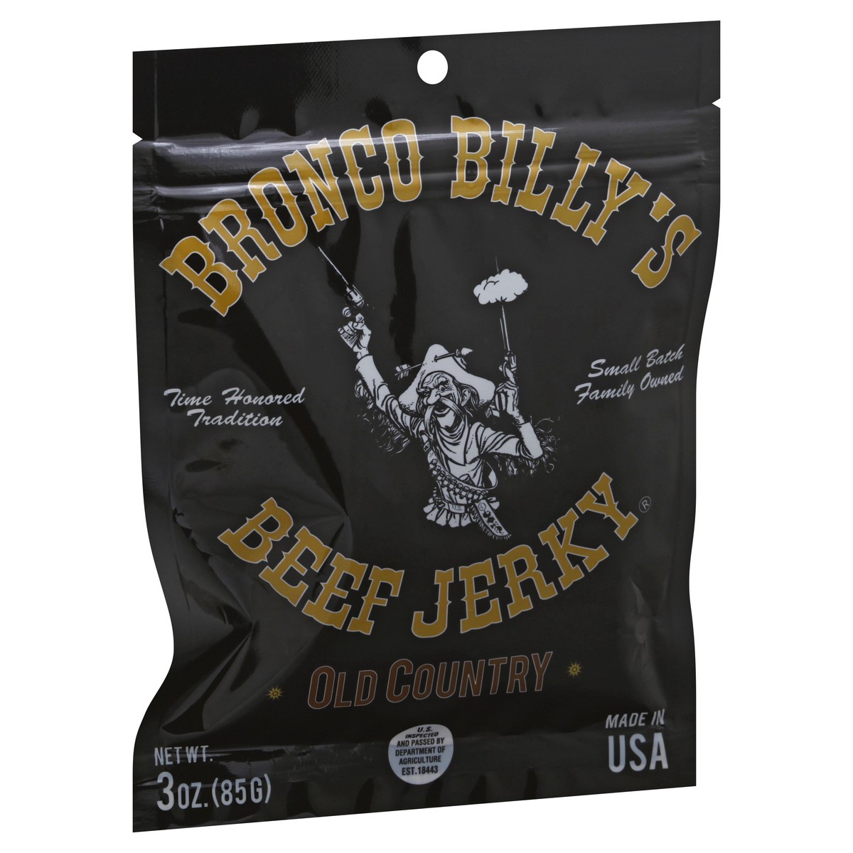 slide 6 of 13, Bronco Billy Beef Jerky Old Country Beef Jerky 3 oz, 3 oz