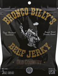 Bronco Billy Beef Jerky Old Country Beef Jerky 3 oz