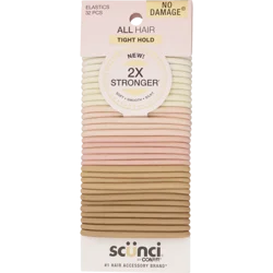 scünci 2X Stronger All Hair Elastics Blonde