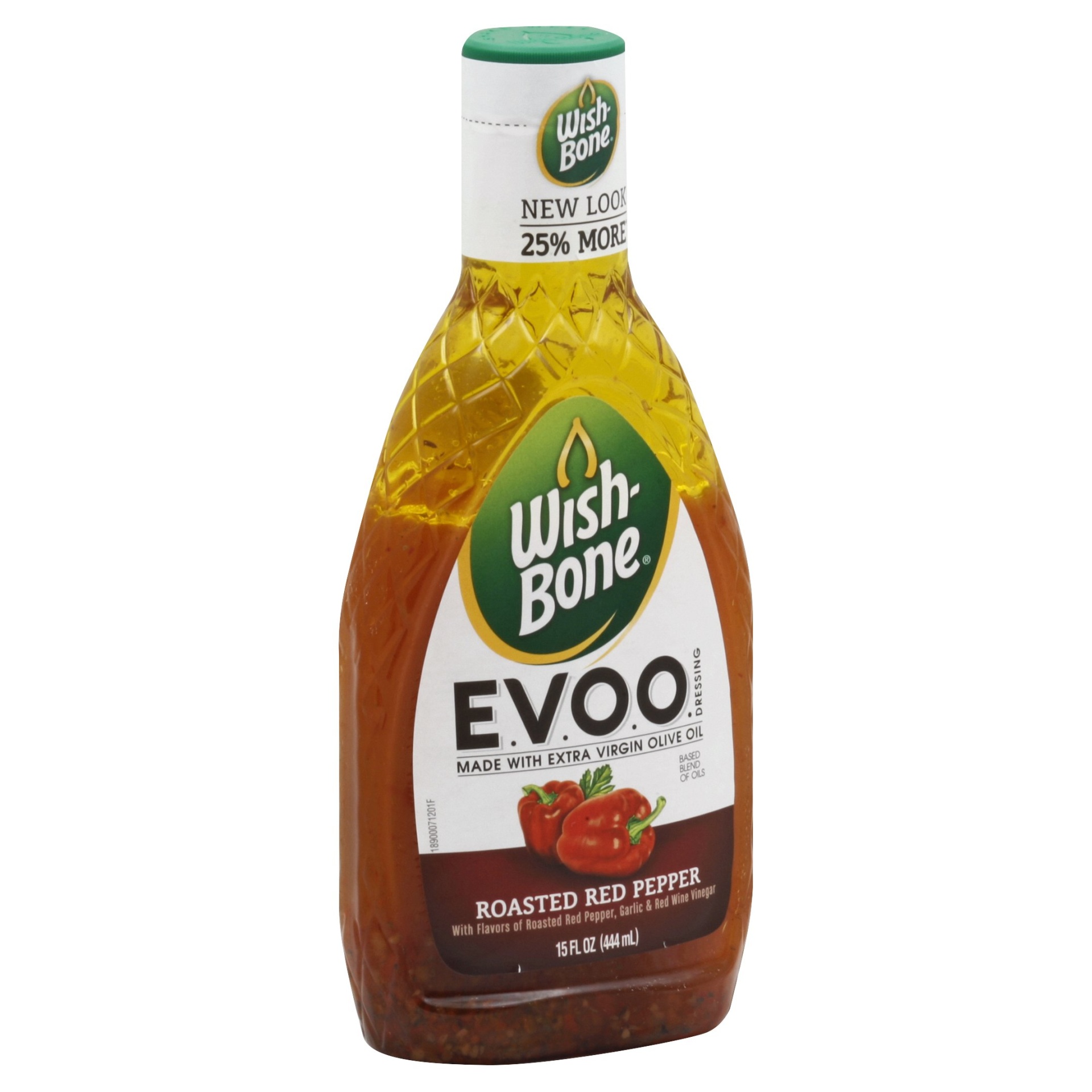 slide 1 of 1, Wish-Bone EVOO Roasted Red Pepper Dressing, 15 fl oz