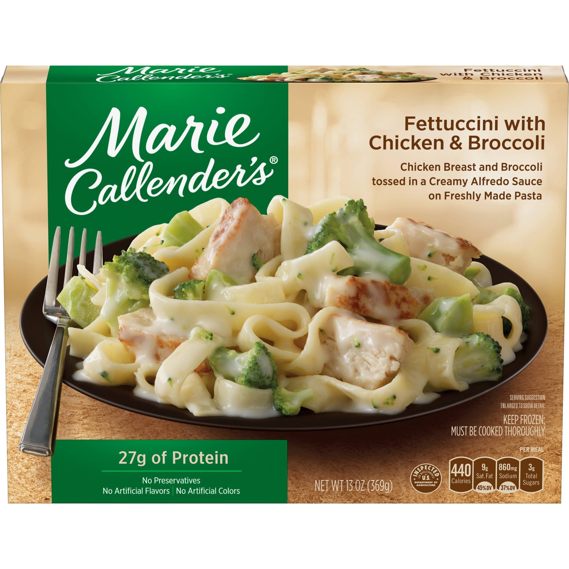 slide 1 of 1, Marie Callender's Fettuccini with Chicken & Broccoli , 13 oz