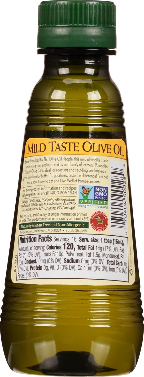 slide 2 of 11, Pompeian Mild Taste Olive Oil 8 fl oz, 8 fl oz