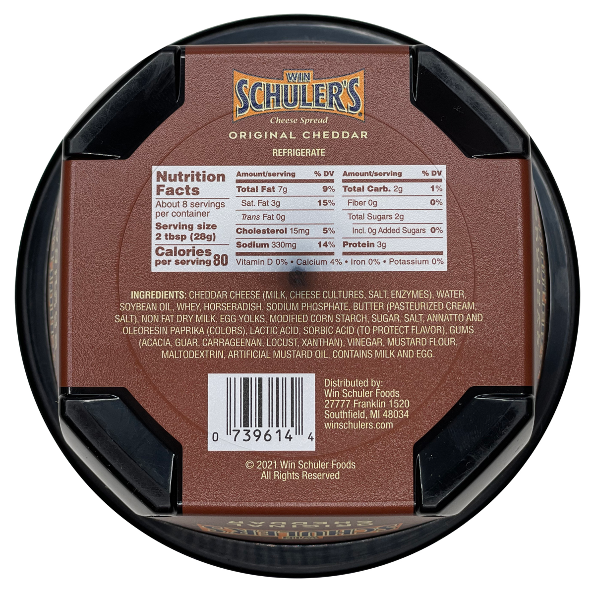slide 4 of 4, Win Schuler's Cheese Spread, Original Cheddar, 8 oz