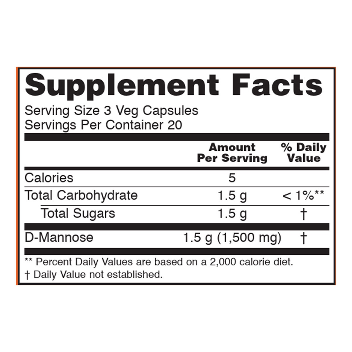 slide 5 of 8, NOW D-Mannose Urinary Support 500 mg - 60 Veg Capsules, 500 mg
