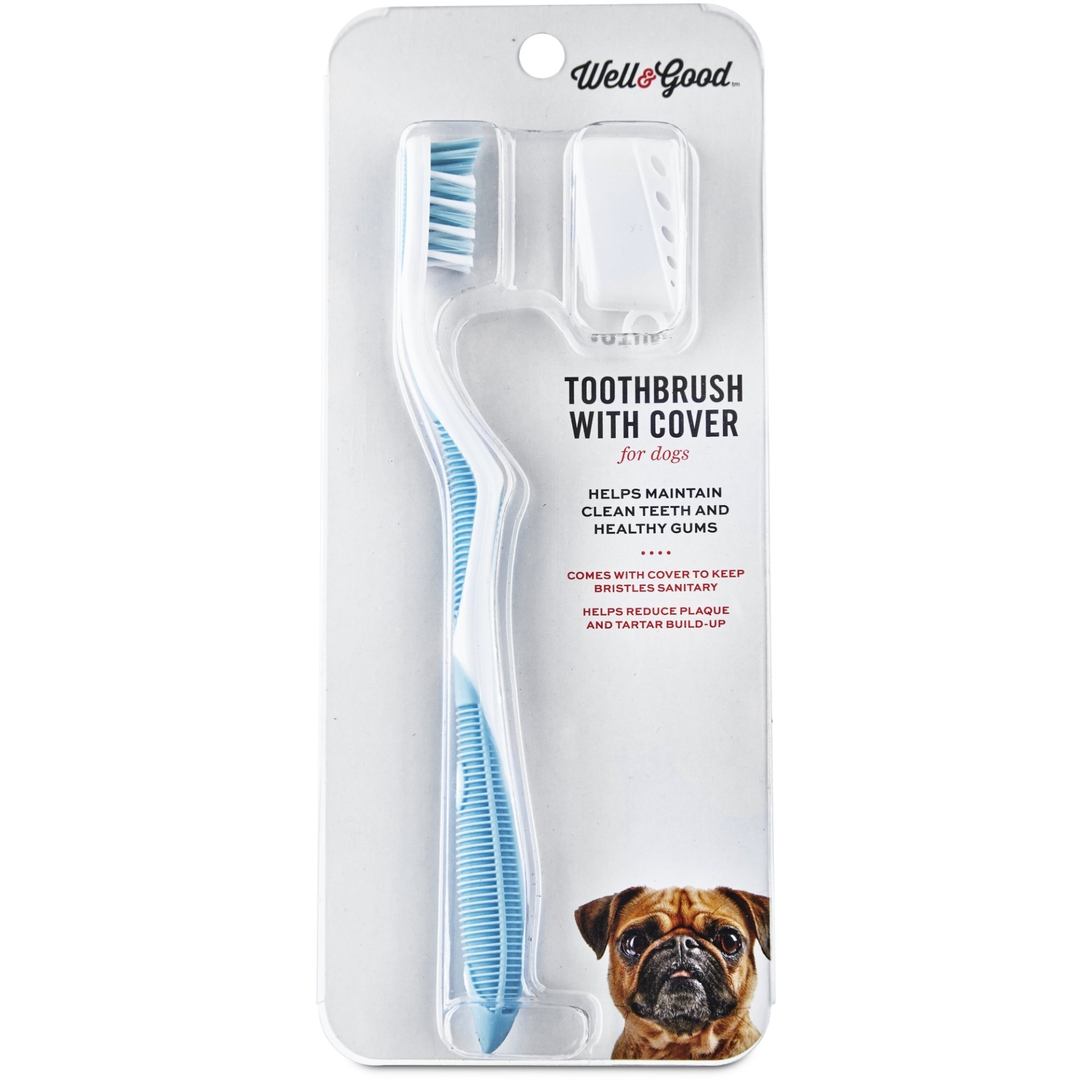 slide 1 of 1, Well & Good Toothbrush with Cover, 1 ct