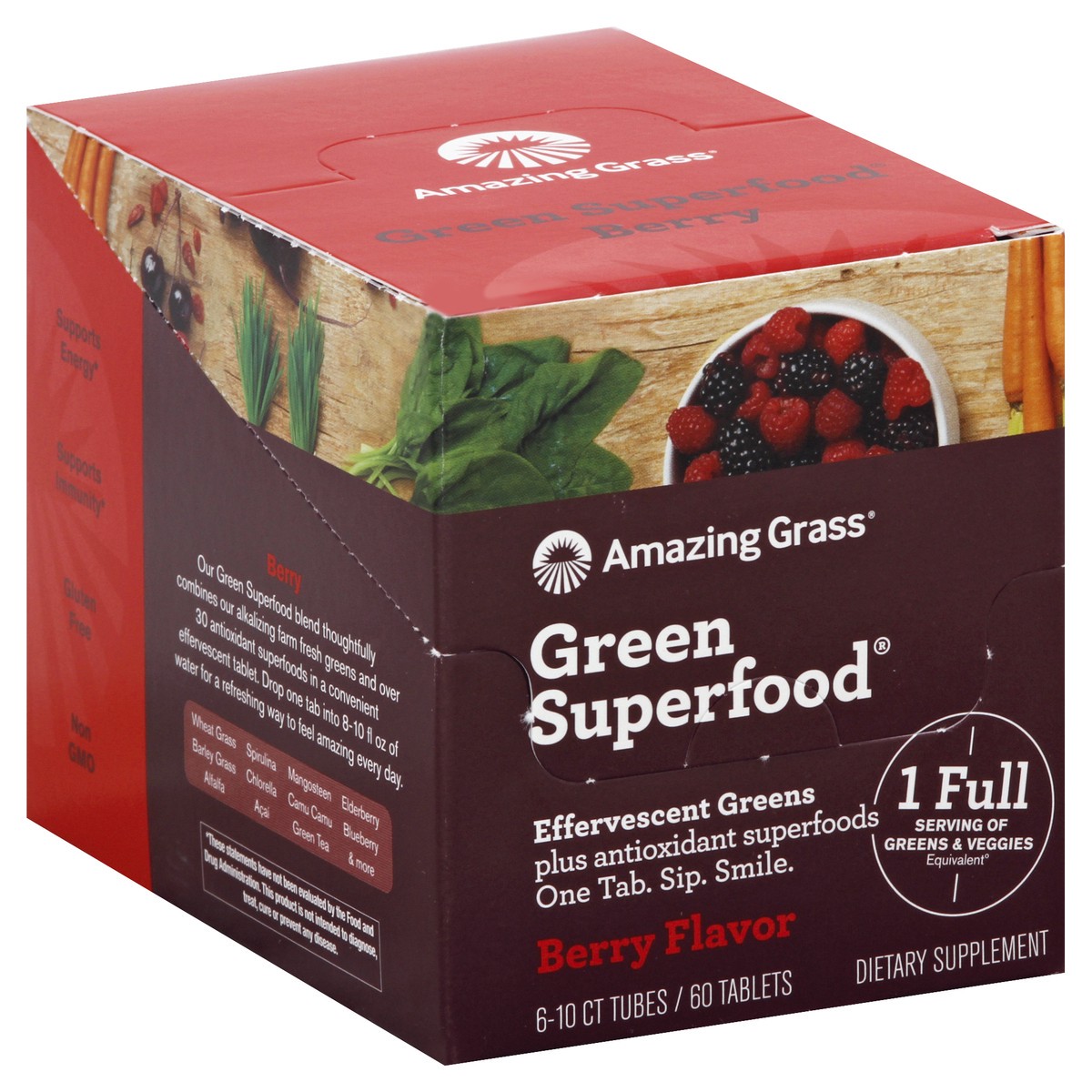 slide 2 of 5, AMAZING GRASS Green Superfood 60 ea, 60 ct