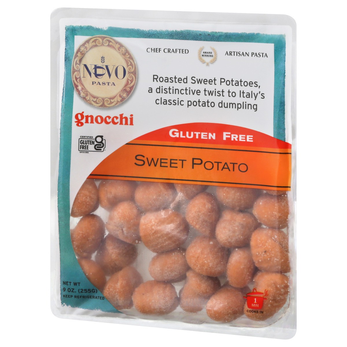 slide 5 of 9, Nuovo Gluten Free Sweet Potato Gnocchi 9 oz, 9 oz