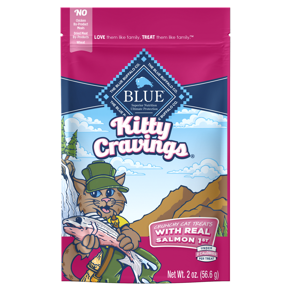 slide 1 of 2, Blue Buffalo Kitty Cravings with Real Tuna Crunchy Cat Treats, 2 oz