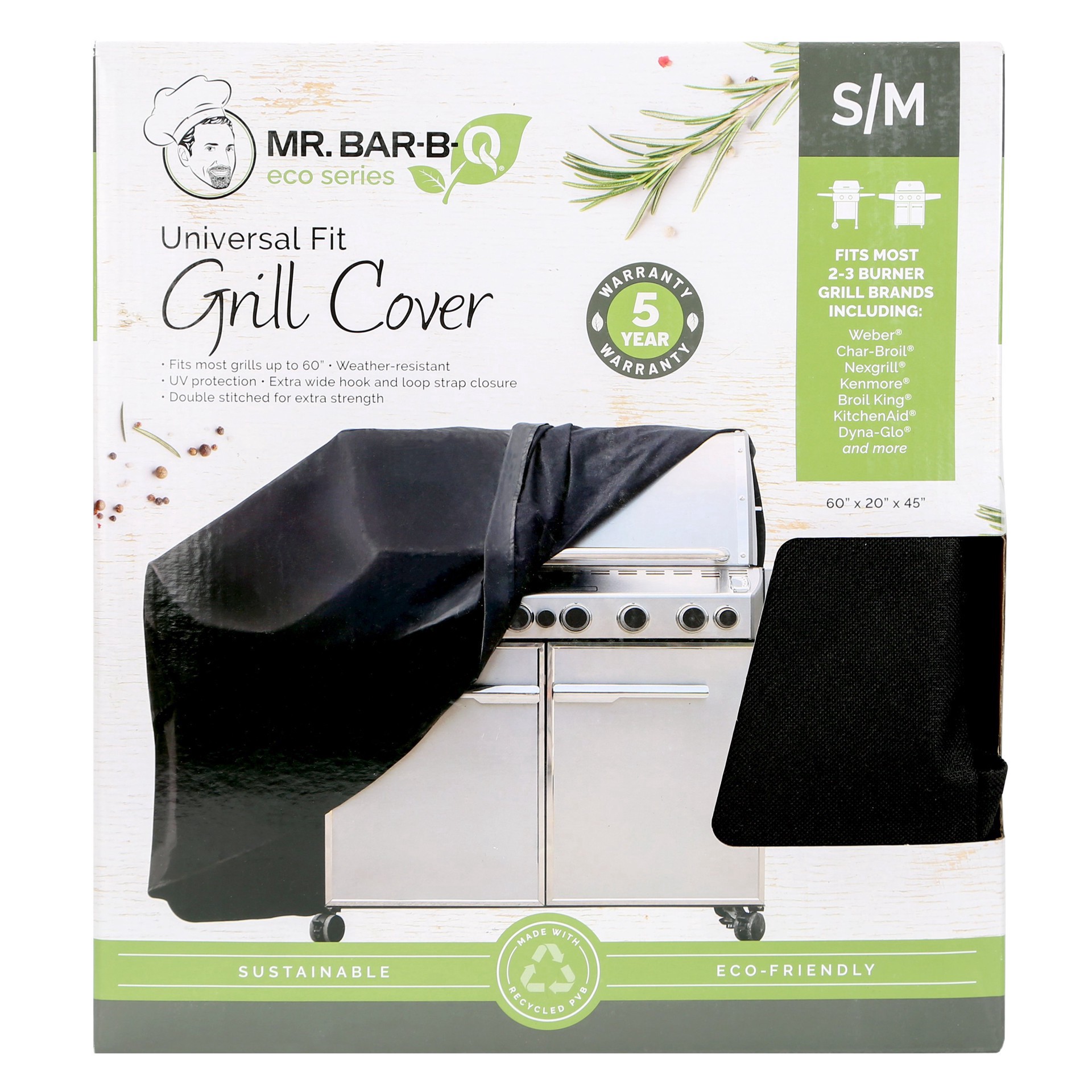 slide 1 of 13, Mr. Bar-B-Q Eco Series Universal Fit Grill Cover, 60 in