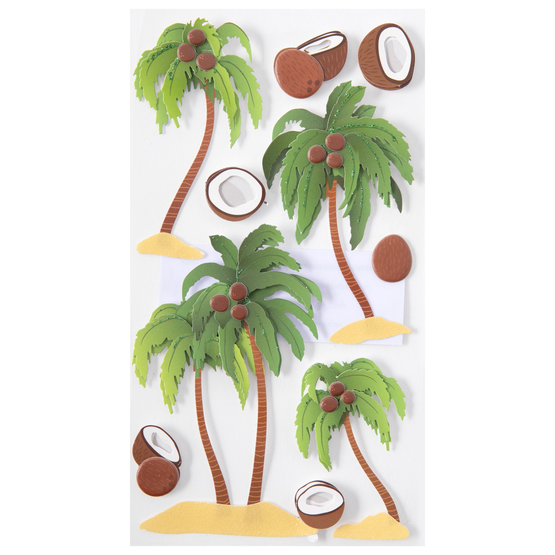 slide 4 of 4, Palm Tree Dimensional Stickers By Recollections, 4 in x 8.5 in