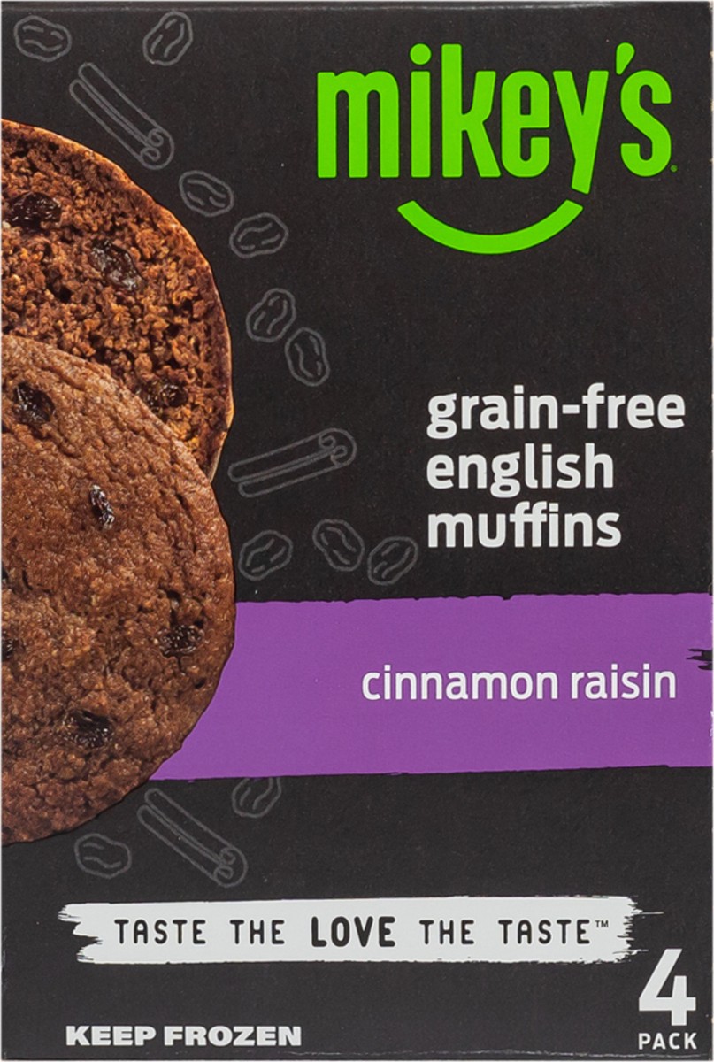 slide 4 of 12, Mikey's Cinnamon Raisin English Muffin, 4 ct