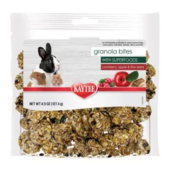 Kaytee Granola Bites with Superfoods Cranberry, Apple and Flax 4.5 oz