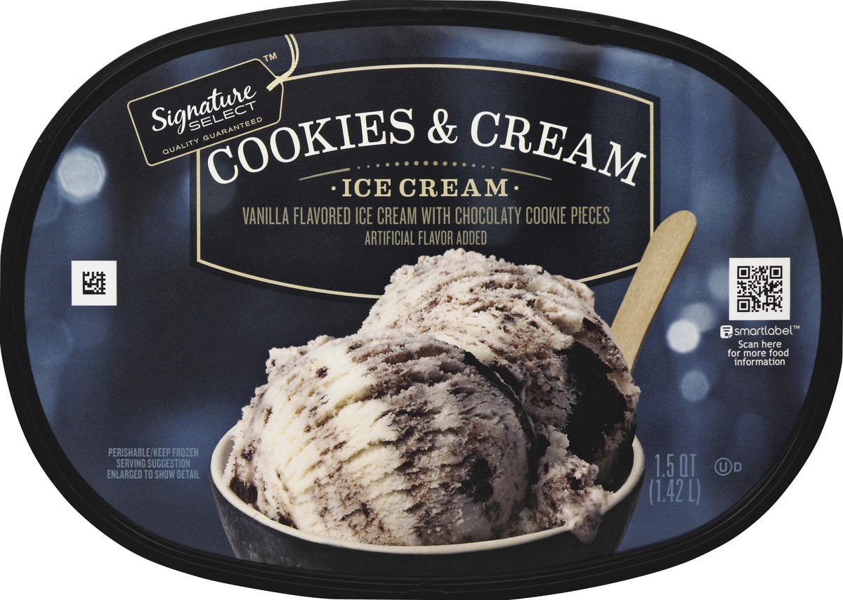 slide 2 of 5, Signature Select Ice Cream 1.5 qt, 