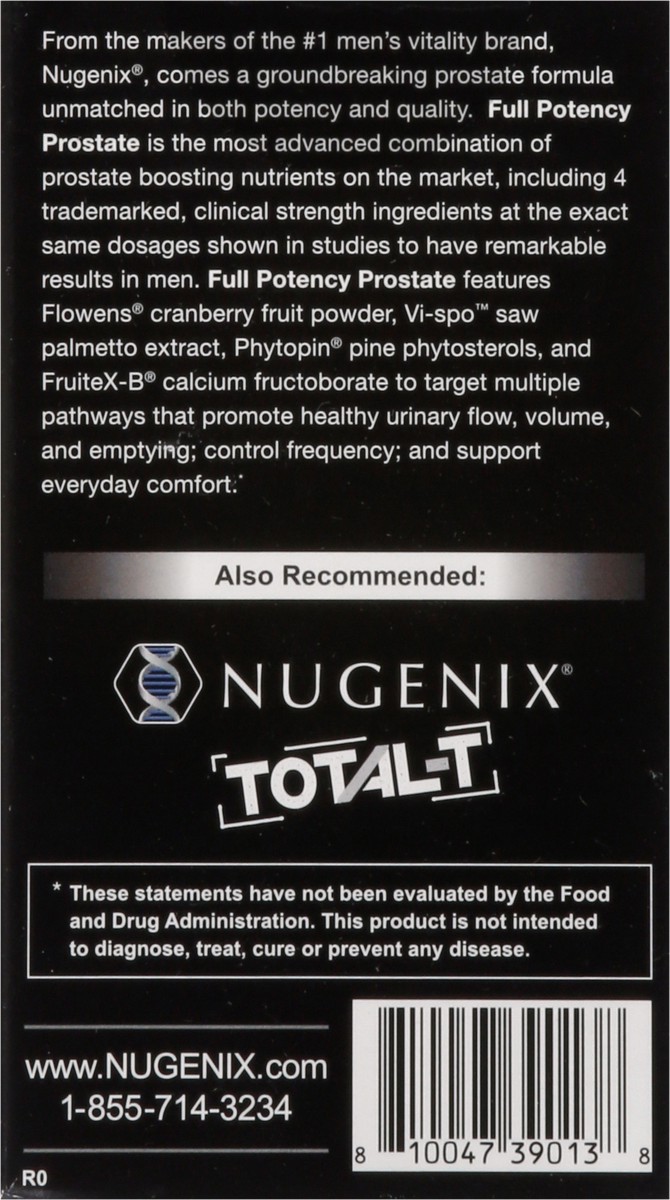 slide 5 of 9, Nugenix Full Potency Prostate, 60 ct