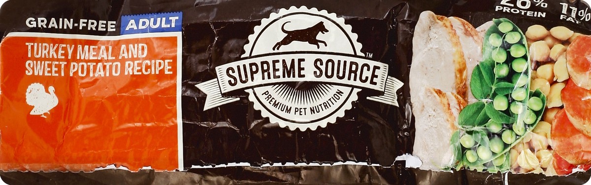 slide 6 of 6, Supreme Source Grain-Free Turkey Meal and Sweet Potato Recipe Dog Food, 12 lb