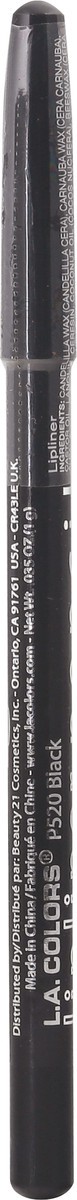 slide 3 of 12, L.A. Colors Black Lipliner Pencil 0.035 oz, 0.035 oz