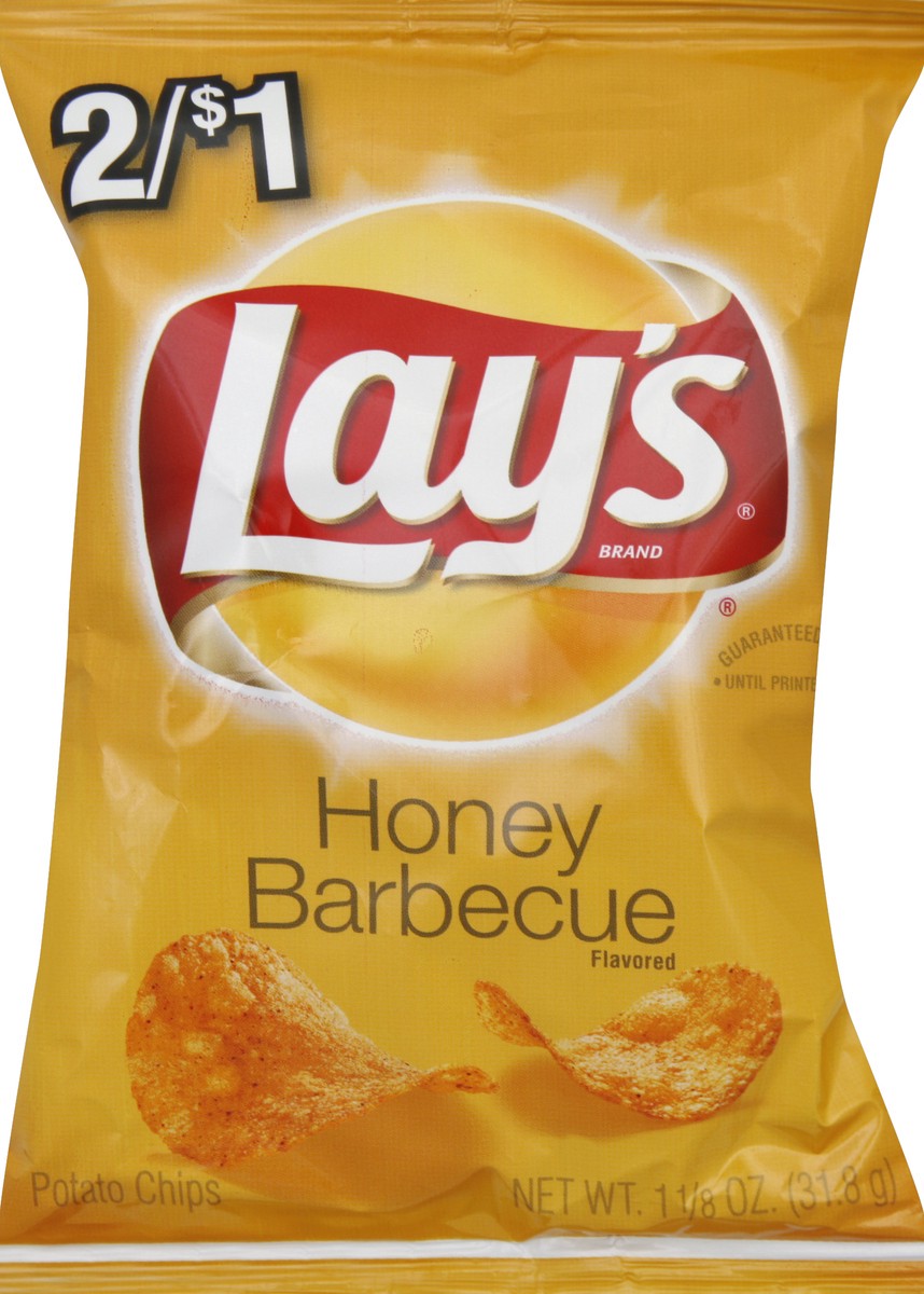 slide 2 of 6, Lay's Honey Barbecue Potato Chips 1.125 Ounces, 1.12 oz