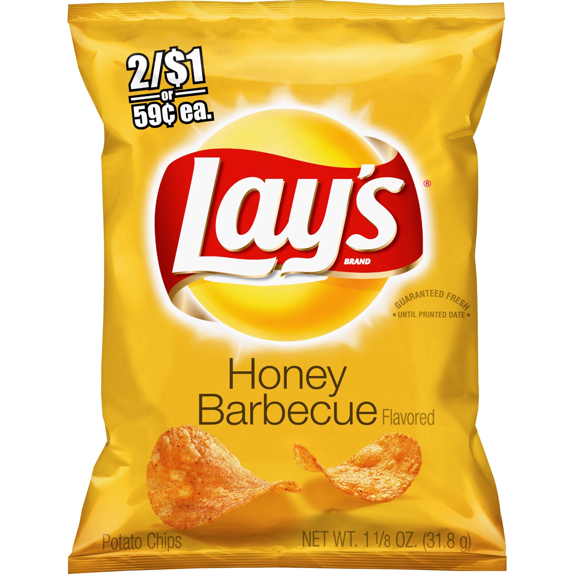 slide 1 of 6, Lay's Honey Barbecue Potato Chips 1.125 Ounces, 1.12 oz