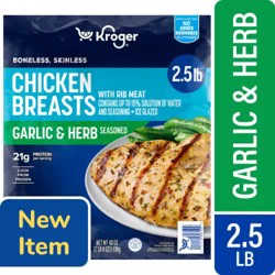 Kroger® Frozen Garlic and Herb Seasoned Boneless Skinless Chicken Breasts