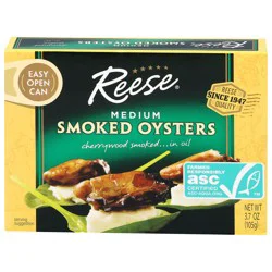 Reese Medium Smoked Oysters 3.7 oz