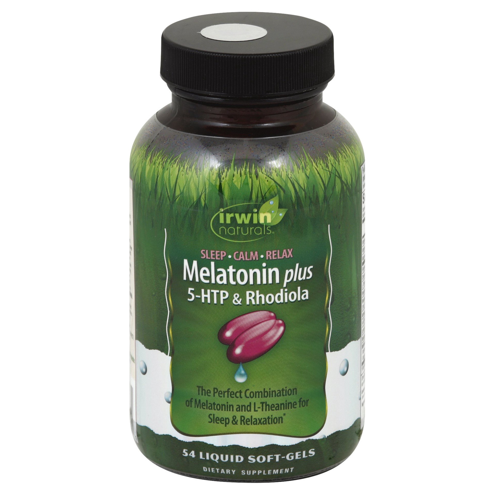 slide 1 of 6, Irwin Naturals Melatonin Plus Liquid Softgels, 54 ct