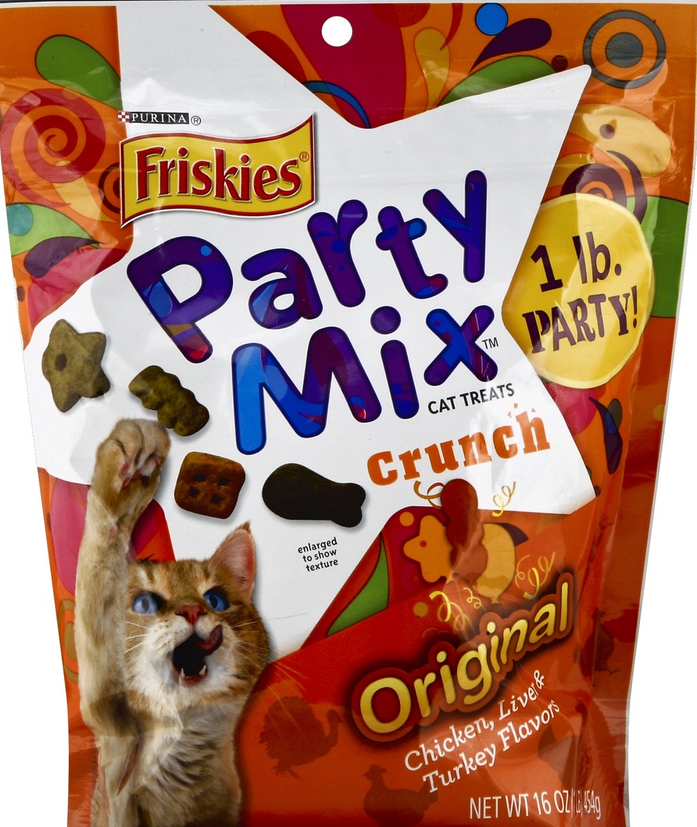 slide 2 of 2, Purina Friskies Made In Usa Facilities Cat Treats, Party Mix Original Crunch Ister, 20 oz