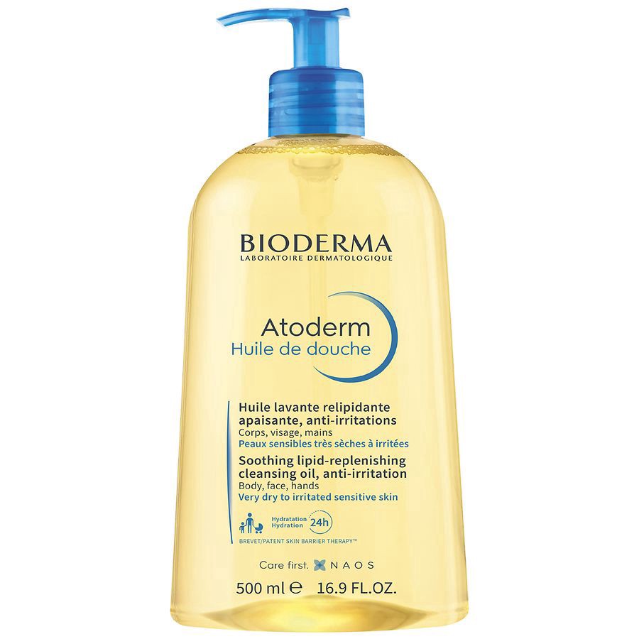 slide 1 of 4, BIODERMA Atoderm Shower Oil, 16.9 fl oz