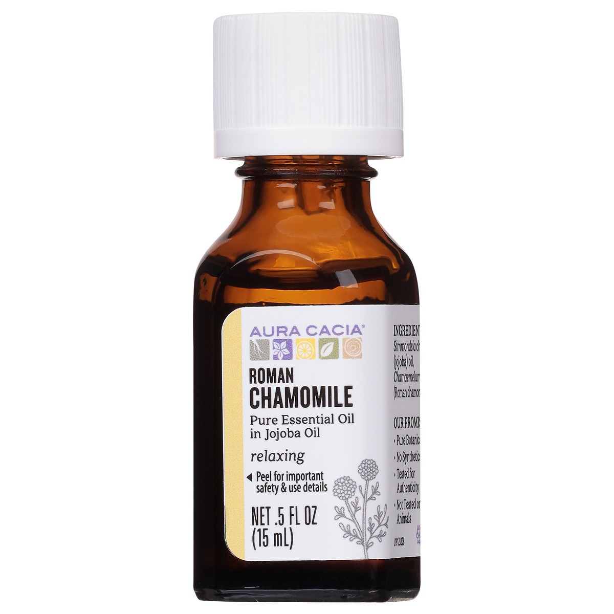 slide 3 of 9, Aura Cacia Roman Chamomile In Jojoba Oil, 0.5 oz