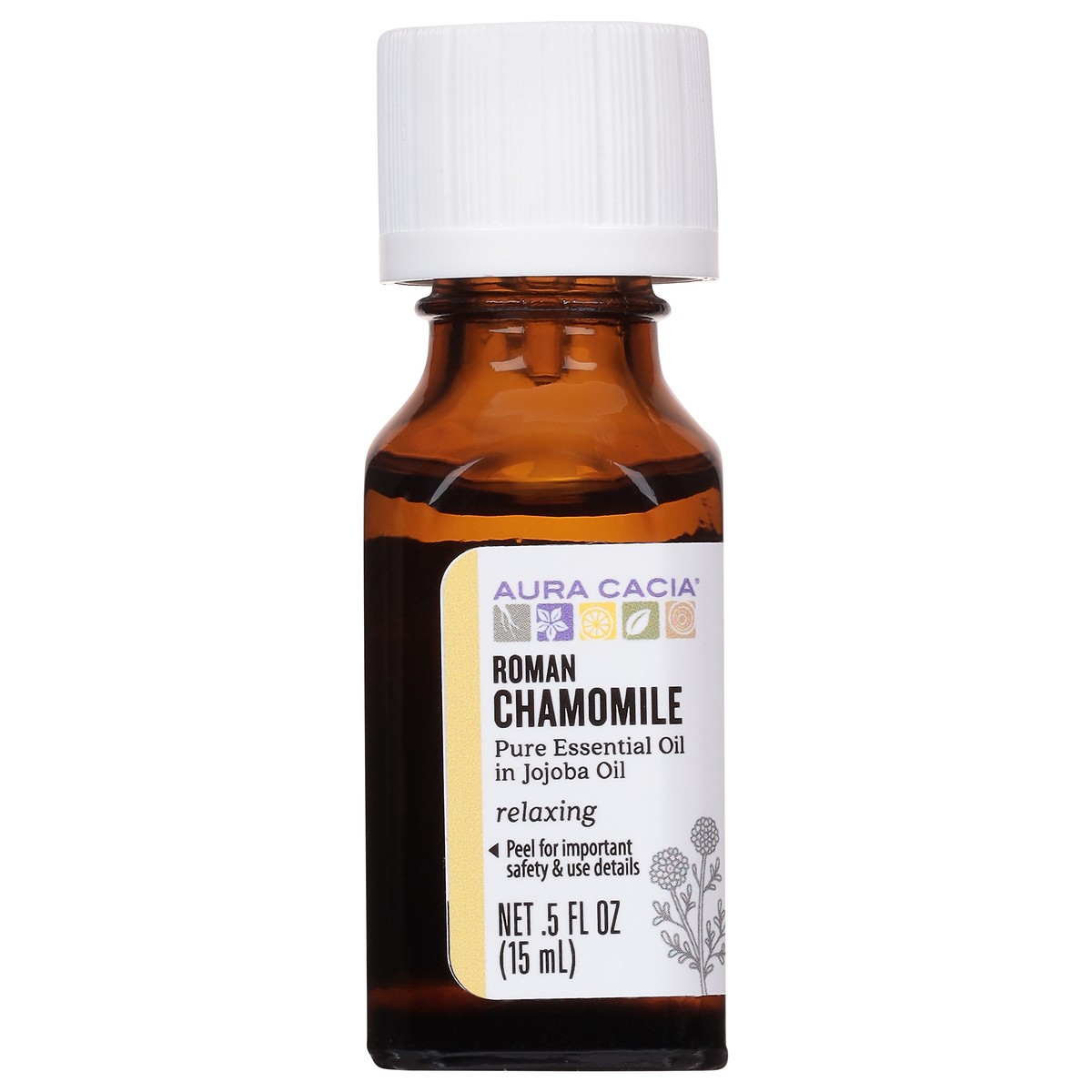 slide 1 of 9, Aura Cacia Roman Chamomile In Jojoba Oil, 0.5 oz