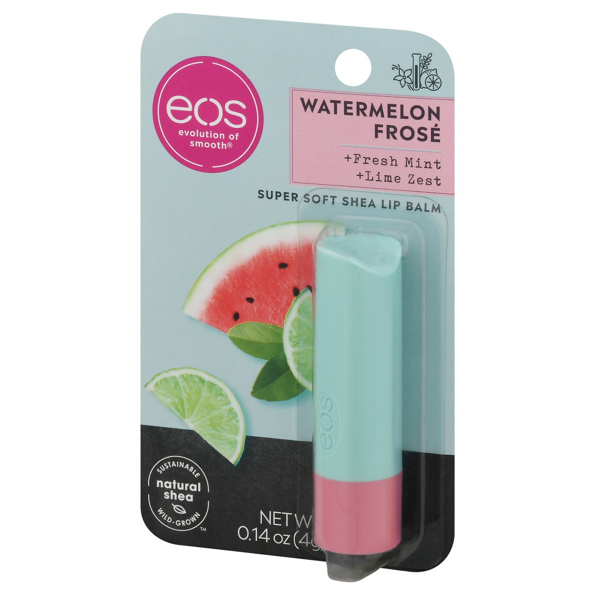 slide 3 of 9, eos Super Soft Shea Watermelon Frose Lip Balm 0.14 oz, 0.14 oz