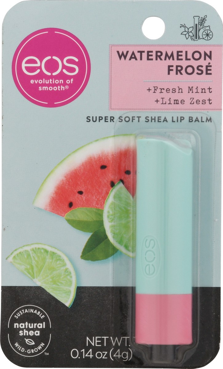 slide 6 of 9, eos Super Soft Shea Watermelon Frose Lip Balm 0.14 oz, 0.14 oz