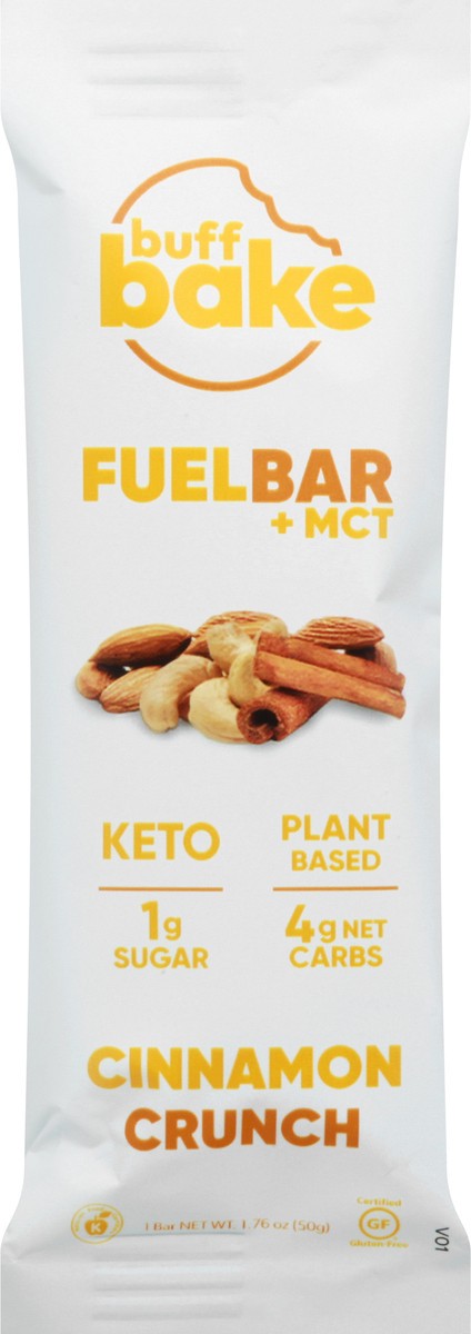 slide 3 of 13, Buff Bake Cinnamon Crunch Fuel Bar + MCT 1 ea, 1 ct